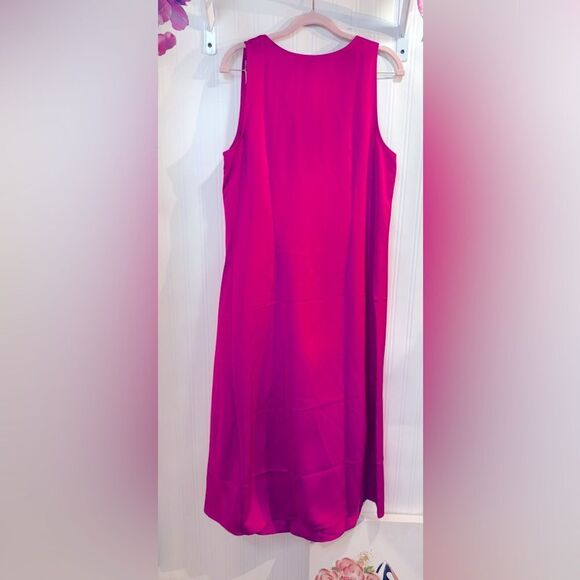 NWT J.Crew Sleeves Elegant Pink Sleeveless‎ Dress Sz 12 - Picture 5 of 7